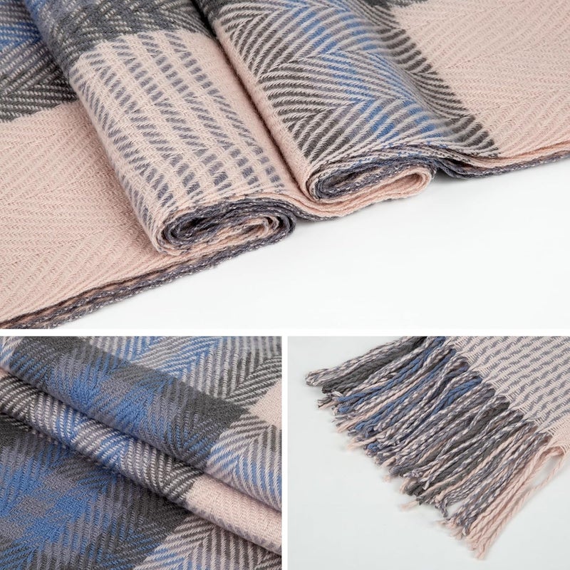 YSense Winter Scarf for Women, Fashion Long Plaid Scarves Warm Big Tartan Blanket Wrap Shawl Ladies Gifts - Image 2